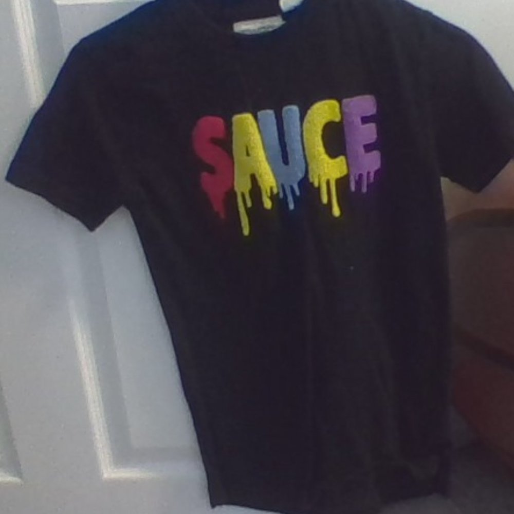 black sauce t-shirt